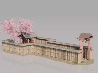 Traditional Japanese House 24 3D model
