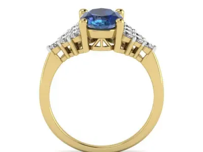 Women ring 3dm Render details 3D print model