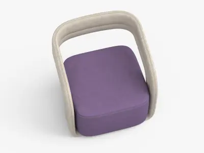 armchair 3D model 7