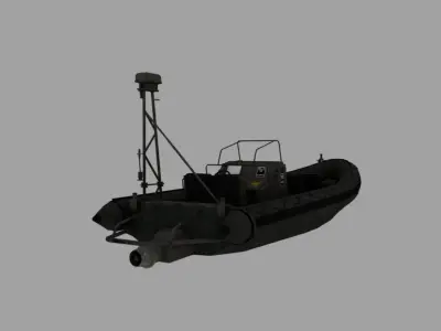 Patrol boat 3D model buy