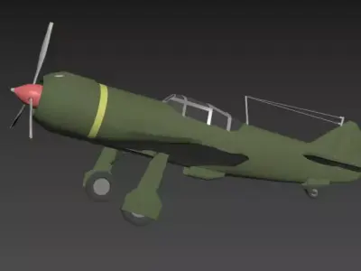 LA-5 FN Low-poly 3D model
