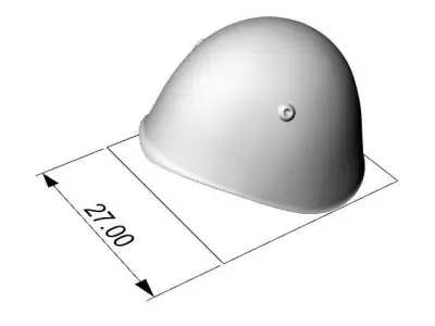 M33 Italian helmet  3D print model