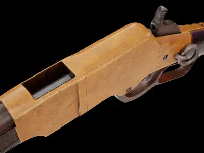 Winchester 1866 Low-poly 3D model