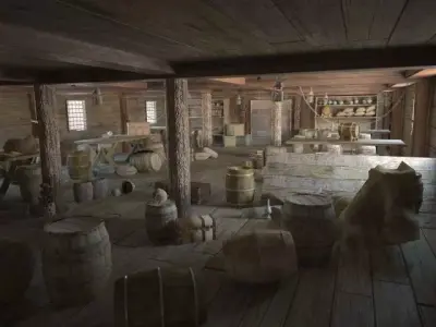 Wardroom pirate ship  3D model