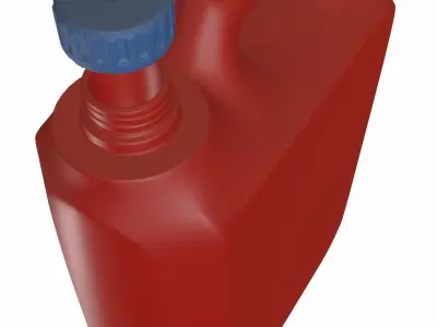 Plastic Oil CAN Low-poly 3D model purchase