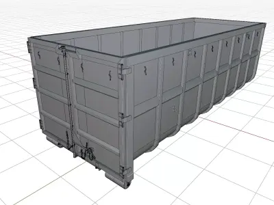Construction Waste Container 3D model