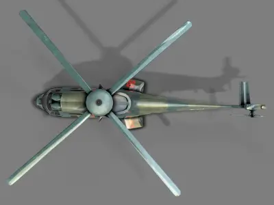 Army Green Chopper 3D model