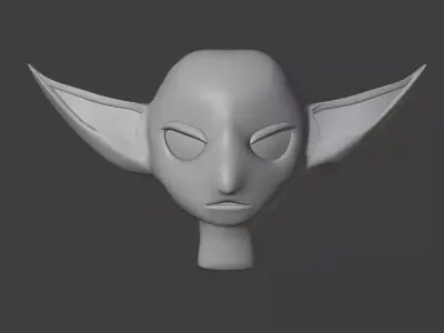 Godlin head Low-poly 3D model