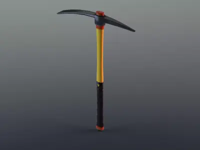 Pickaxe - Modern Low-poly 3D model