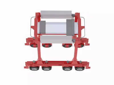 Container Lifter Autostrad Low-poly 3D model