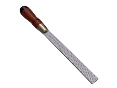 Rectangular Wood Course Cut Rasp 3D model