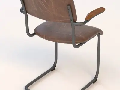 Stephen Industrial Loft Dining Chair 3D model
