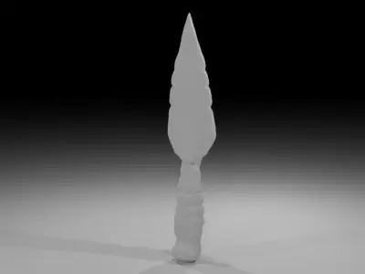 Primitive Stone Knife Free 3D model
