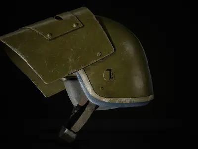 Sh-Maska Helmet Low-poly 3D model