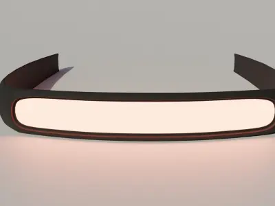 Scifi Glasses Mono Lens Free low-poly 3D model