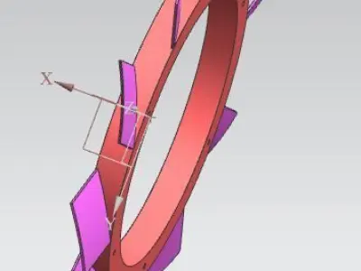 compressor fan 3D model