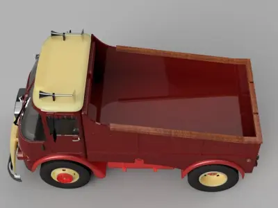 Miniature classic lorry 3D print model