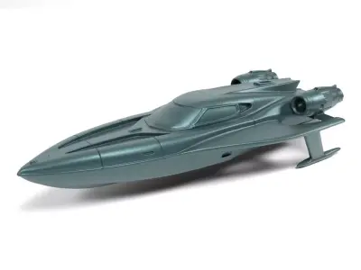 Sci-fi speeder boat 3 3D print model