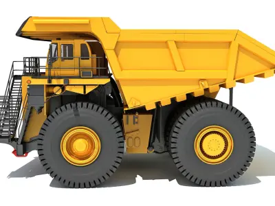 Off Highway Mining Dump Truck 3D model