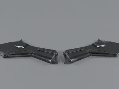 The Batman logo PBR print 3D model