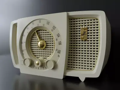 Vintage table receiver 59 3D model