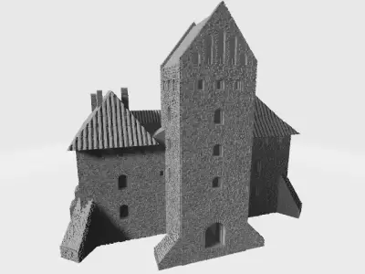 Model castle of Trakai in Lithuania 3D print model purchase
