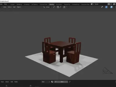 training table 3d model Free 3D model