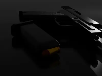 HK USP 45 High Poly 3D model