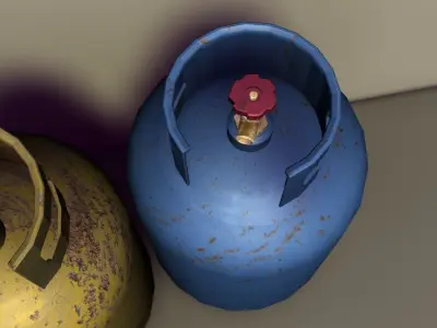 Propane Tank Low-poly 3D model maya2014 Low-poly 3D model