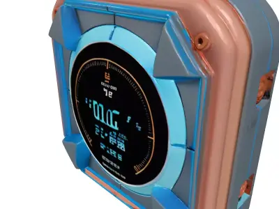 SciFi Wall Control Panel 3D model
