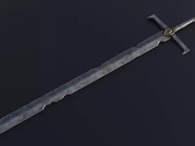 Sword 03 Low-poly 3D model