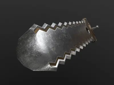 Greatsword fantasy Low-poly 3D model