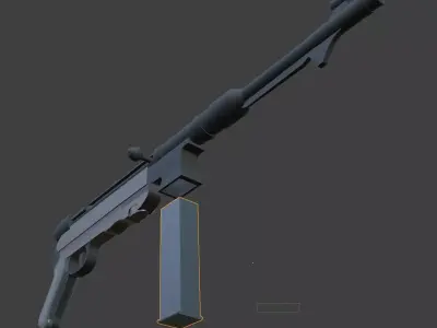 MP-40 low-poly Low-poly 3D model