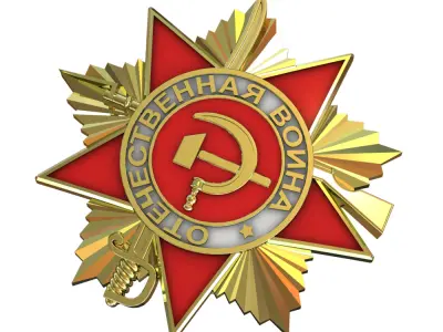 12 sets of Russian medals 3D print model