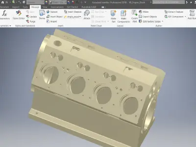 V8 Engine Block  3D model