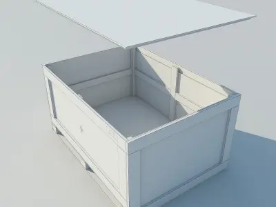 Wood Container MAX 2011 3D model