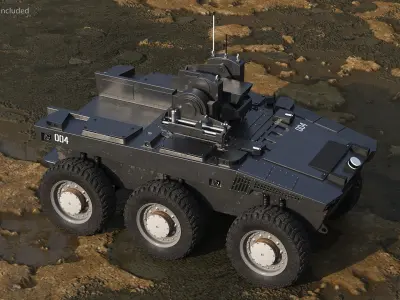 Armed Scout Robot 3D model