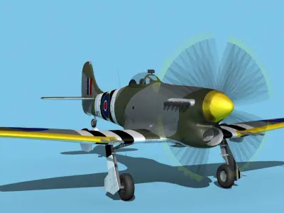 Hawker Hawker Tempest MK1 V14 3D model