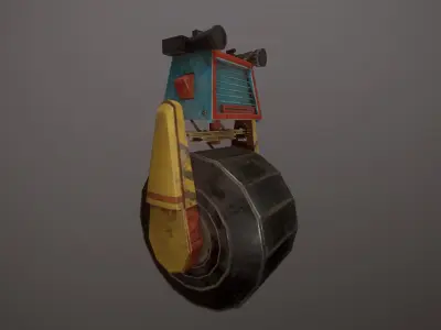Arthur the Robot Low-poly 3D model