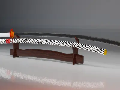 Katana 3D model 5