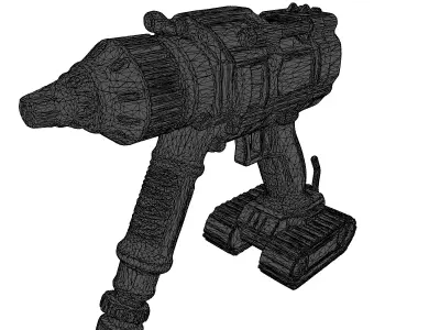 Futuristic Mining Drill 3D Model 3D model