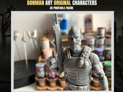 Patient 005 Donman art Original 3D printable full action figure 3D print model
