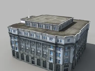 European Building 3D model purchase