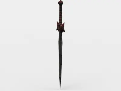 Dagger sword Low-poly 3D model order
