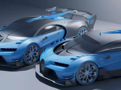 BlueStrike Racing Concept Free 3D model