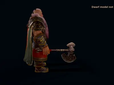Dwarf axe 3D model