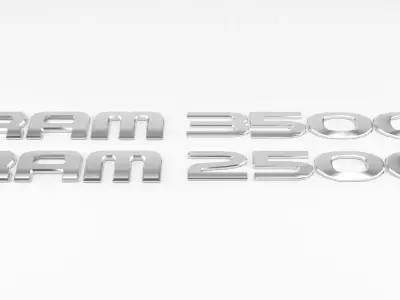 RAM 2500 3500 DOOR EMBLEM 3D model
