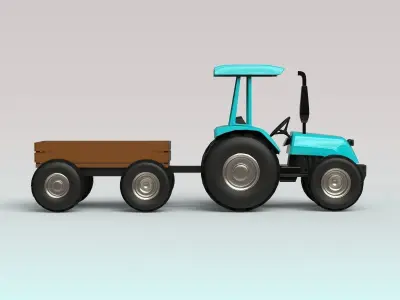 Tractor trailer 3D model from CGTrader