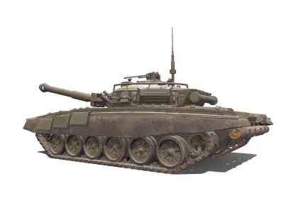 T-72 Main Battle Tank Low-poly PBR Low-poly 3D model