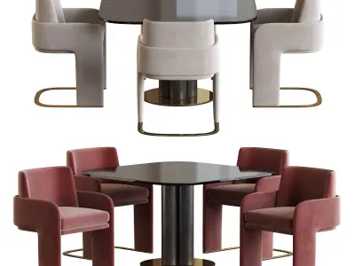 Odisseia  Chair and Goya Arflex Table 3D model
